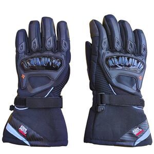 Kemi Moto Mens  Black Motorcycle Gloves